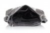 Kožené kabelka listonoška Genuine Leather šedá 424