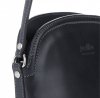 Kožené kabelka listonoška Genuine Leather šedá E4098