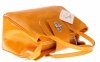 Kožené kabelka kufřík Vera Pelle žlutá 852