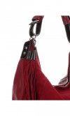 Kožené kabelka univerzální Silvia Rosa červená SR2116