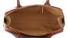 Kožené kabelka kufřík Genuine Leather zrzavá 80032