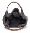 Kožené kabelka univerzální Genuine Leather šedá 811746