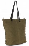 Kožené kabelka shopper bag Vera Pelle zelená 80041