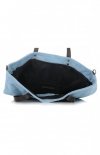 Kožené kabelka shopper bag Vera Pelle světle modrá 80041