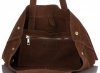 Kožené kabelka shopper bag Vera Pelle hnědá A19
