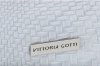 Kožené kabelka shopper bag Vittoria Gotti světle šedá V2054
