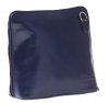 Malá kožená kabelka listonoška Vera Pelle Tmavě modrá