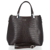Kožené kabelka kufřík Vittoria Gotti čokoládová V2393