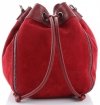 Kožené kabelka listonoška Vittoria Gotti červená V6585