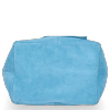 Kožené kabelka shopper bag Vittoria Gotti světle modrá V5190