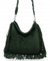 Kožené kabelka univerzální Vittoria Gotti lahvově zelená B60