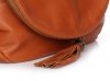 Kožené kabelka listonoška Genuine Leather zrzavá A3