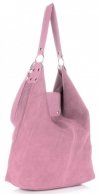 Kožené kabelka shopper bag Vittoria Gotti pudrová růžová V3292C