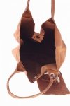 Shopperbag kožená kabelka vzory 3D zrzavá