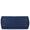 Kožené kabelka kufřík Vittoria Gotti tmavě modrá V2392