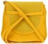 Kožené kabelka listonoška Vittoria Gotti žlutá V5985