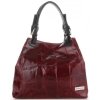 Kožené kabelka shopper bag Vittoria Gotti bordová V692754
