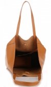 Kožené kabelka shopper bag Vittoria Gotti zrzavá V775