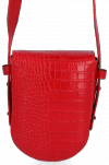 Kožené kabelka univerzální Vittoria Gotti červená V6336