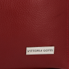 Bőr táska shopper bag Vittoria Gotti bordó V21E