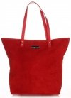 Bőr táska shopper bag Vittoria Gotti piros V915