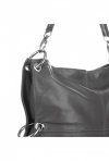 Bőr táska shopper bag Vera Pelle szürke 25