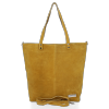 Bőr táska shopper bag Vittoria Gotti mustár VG41
