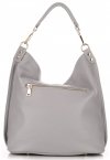Bőr táska shopper bag Vittoria Gotti világosszürke V8047