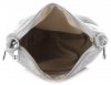 Bőr táska levéltáska Genuine Leather világosszürke 85A