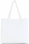 Bőr táska shopper bag Vittoria Gotti fehér V694150