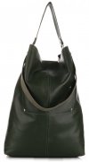 Bőr táska shopper bag Vera Pelle zöld 3292