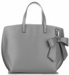 Bőr táska shopper bag Vittoria Gotti szürke V6D BIGsz