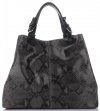 Bőr táska shopper bag Vittoria Gotti szürke V898GPIT