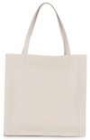 Bőr táska shopper bag Genuine Leather világosszürke 5013