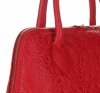 Bőr táska kuffer Genuine Leather piros 80032
