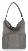 Bőr táska shopper bag Roberto Ricci szürke 19141