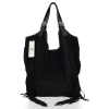 Bőr táska shopper bag Vittoria Gotti fekete B10