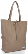Bőr táska shopper bag Vittoria Gotti földszínű V21E