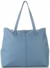 Bőr táska shopper bag Vittoria Gotti kék V5705