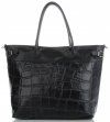 Bőr táska shopper bag Vittoria Gotti fekete V691622