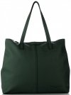 Bőr táska shopper bag Vittoria Gotti palackzöld V5705