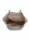 Bőr táska shopper bag Vittoria Gotti világosszürke V915