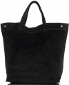 Bőr táska shopper bag Vera Pelle fekete A19