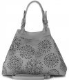 Bőr táska shopper bag Vittoria Gotti szürke V8913