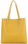 Bőr táska shopper bag Vittoria Gotti mustár V694150
