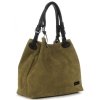 Bőr táska shopper bag Vittoria Gotti zöld V90047CH
