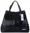 Bőr táska shopper bag Vittoria Gotti fekete V898GPIT