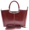 Bőr táska kuffer Genuine Leather barna 430