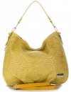 Bőr táska shopper bag Vittoria Gotti sárga V80013