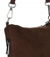 Bőr táska levéltáska Genuine Leather csokoládé 85A